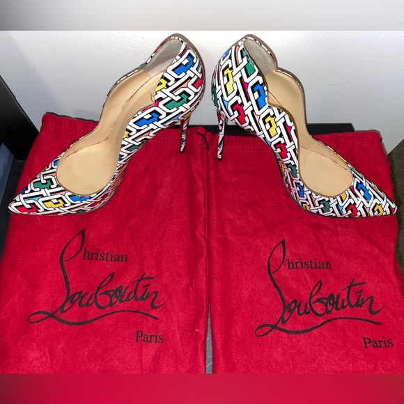 Authentic Christian Louboutin Hot Chick CL Patent Leather Stiletto Pumps - Picture 2 of 8
